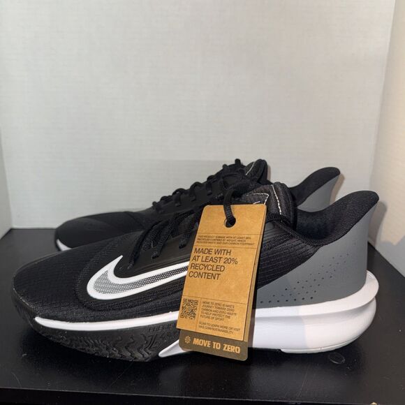 Men\'s Size 11 Nike Precision VII Athletic Shoes Black White Gray NEW FN4322 005 main image 5